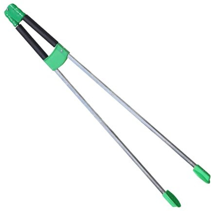 harayaa Recogedor de basura con mango ergonómico, herramienta de asistencia para alcanzar el estante, 88cm