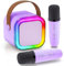 Bluetooth Speaker & Karaoke Machine with 2 Microphones for Kids Adults, Mini Portable Speakers Wireless, Gift for Girls Ages 4-12+, Kids Microphone Wireless for Girls, Party Singing Set
