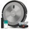Robot Vacuum Cleaner with Mop, 4000Pa Strong Suction Robot Vacuum, 2 in 1 Ultra Slim Robotic Vacuums with Self-Charging/Carpet Boost, Wi-Fi/APP/Alexa/Remote for Pet Hair Hard Floor Carpet (Silver)