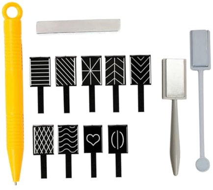 CRILSTYLEO 12pcs Cat Eye Magnetic Tool Set Strong Nail Art Magnet for Diy Manicure Supplies