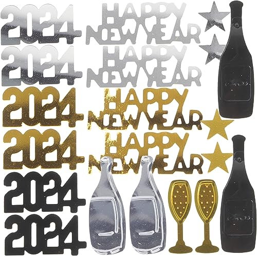 NUOBESTY 3taschen Konfetti Für Tischdeko Und Party Beutel Dekoration Für Silvester Lustiges Konfetti Für Tischsets Und Einladungen