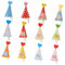 KONTONTY 36 Stück Mini Partyhüte Kuchenaufsätze Geburtstagsmütze Cupcake-topper Diy-kuchen-dekoration Für Babygeburtstag-party-zubehör