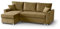 BEAUTY SOFA Teramo Ecksofa mit Schlaffunktion, Yellow, Universale Ottomane, Bettkasten, 235 cm breit, 150 cm tief, 89 cm hoch, Liegefläche 120x198 cm