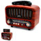 Radio rétro avec Bluetooth 5.0, AM/FM/SW Retro, Nostalgie Petit, Radio de Cuisine en Valise avec Grand Haut-Parleur 5 W, Supporte la Fonction USB/TF/TWS, Facile pour Les Seniors (Rouge)