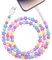 Coolden für iPhone Ladekabel 1M Lightn-ing Kabel iPhone Schnellladekabel Süß Stern Perlen Lighting Ladekabel Phone Kabel für iPhone 11 12 13 14 Pro Max SE XS XR X 8 7 6 6s Plus iPad Air Bunt