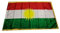 Stormflag Bandera Kurdistan de satén, 3 x 5 pies, 90 x 150 cm, poliéster con bridas mansion