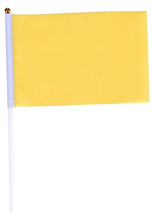 ifundom 50pièces Lot De Drapeaux Carrés Flottants Pour Fête Drapeaux De Célébration Jaune