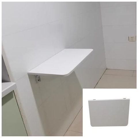 Wandmontierter klappbarer Esstisch, platzsparender Wandschreibtisch für Zuhause, Büro, Küche, Garage, Waschküche, stilvoller 50 x 20 cm Klapptisch für vielseitigen Gebrauch