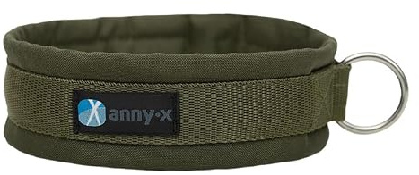 Anny·X Steckhalsband Fun Oliv-Oliv | Gepolstertes Hundehalsband | Größe 2 (27-33 cm)