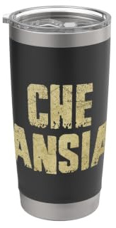 Che Ansia Frase Divertente Italiana Umorismo Ironico Bicchiere termico in acciaio inox doppia parete