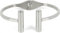 styleBREAKER Armreif aus Edelstahl mit Stab Schmuckelement, Klappverschluss, Schmuck, Unisex 05040099, Farbe:Silber