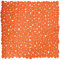 MSV Duschmatte Badematte Duscheinlage antibakteriell rutschfest mit Saugnäpfen - Orange - ca. 53 x 53 cm
