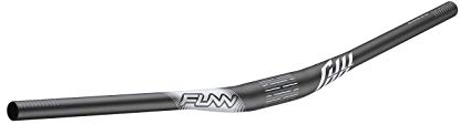 Funn Full On Mountainbike Lenker mit Lenkerklemme 35mm und Breite 785mm, robuster und leichter Legierungs-Riser-Lenker für MTB, BMX und Rennrad, Anstieg 15mm (Schwarze)