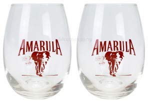 Amarula Likör Tumbler Set - 2xGläser 2 und 4cl geeicht Glas Bar eiförmig
