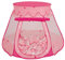 Selonis Tente 105X90cm/300 Balles Château avec Les Balles Plastiques Piscine À Balles pour Enfants, Rose: Rose Poudré-Perle-Transparent