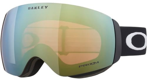 Oakley Flight Deck Xm Prizm I Gelb-Schwarz - Rahmenlose Prizm™ Panorama Ski- und Snowboardbrille, Größe One Size - Farbe
