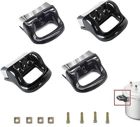 Shuny 4 Piezas Perilla/manija de la Tapa de la Cacerola de Repuesto, Manija de Aluminio para Olla a presión, Manija de Olla, Manija de repuestos, Kit de manija Manija de Repuesto de Tapa de Maceta