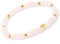 KARYSMA Damen-Armband aus echtem Rosenquarz, mit Herz, elastisch, Liebes-Geschenk zum zum Geburtstag, Jahrestag oder Muttertag