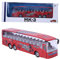 Tnfeeon 1:50 Simulation Pull-Back Alloy Bus Toy, Simuliertes Busfahrzeug aus Aluminiumdruckguss Modellspielzeug mit Unterhaltungsmusik für Kinder Kinder Mädchen(rot)