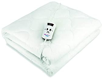 Pekatherm Wärmeunterbett Elektrisch Einzelbett | Größe 150 x 70 cm | 4 Temperaturstufen | Heizunterbett aus 100% Baumwolle | Elektrischer Matratzenbezug U105DF