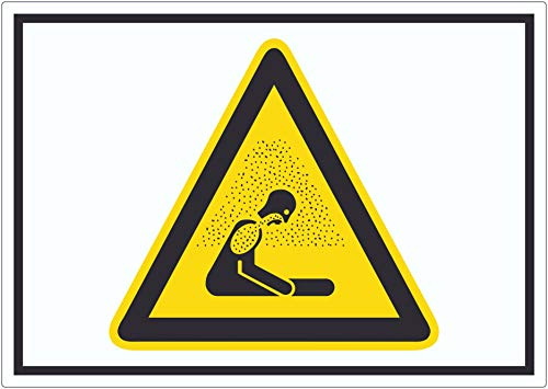 Achtung Erstickungsgefahr Symbol Aufkleber A3 (297x420mm)