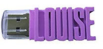 Clé USB Personnalisée (de 8 Go à 64 Go) avec Votre Texte - Couleurs au Choix - Clé USB Prénom - USB 3.0 (64 Go, Violet)