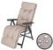 PillowPrim Sonnenliegenkissen, Stuhlkissen, Gartenstuhlkissen, Auflage für Gartenliege und Gartenstuhl - Polster im Freien - 50x160 cm Beige