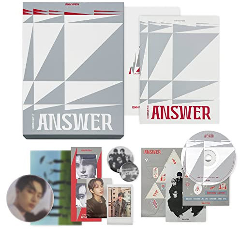 ENHYPEN The 1st Album Repackage - [DIMENSION:ANSWER] (NO Ver.) Book Case+Photo Book+Lyric Book+Holder+CD-R+Photo Stand+Photo Card-A&B+Paper Dice+Sticker+Photo Bookmark+OFFICIAL POSTER