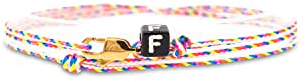 Made by Nami Buchstaben-Armband Personalisiert - Damen Herren Mädchen Pärchen-Armband - Freundschaftsarmband Verstellbar - beste Freundin Geschenk (Retro S)