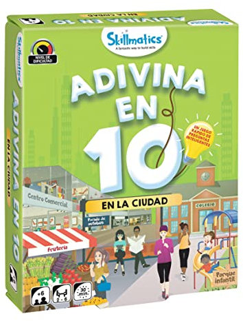 Ludilo - ¡Adivina En 10! En La Ciudad | Juegos De Mesa Niños 6 Años | Juegos Educativos 6 Años | Juego De Mesa 2 A 6 Jugadores | Juego De Cartas Niños 30 Min