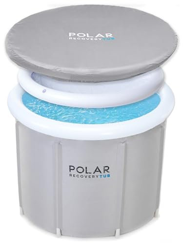 Polar Recovery Bañera de hielo portátil de 370 L para entrenamiento de terapia de agua fría/una bañera de hielo para atletas, spa para adultos para baños de hielo y remojo, bañera de inmersión fría al