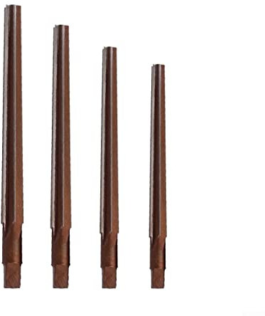 4 alesatori a mano in HSS, 1:50 gradi conici manuale, codolo conico 4/5/6/8 mm