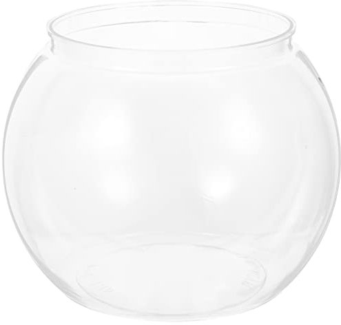 PATKAW Aquarium De Bureau 1 Bocal À Poisson Rond Clair Petit Aquarium Bocal À Poisson De Bureau Petit Aquarium Transparent