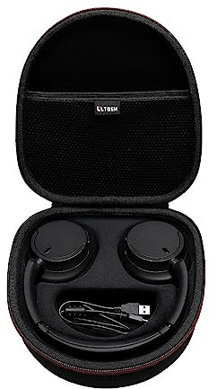 L LTGEM Hard Headphone Case for Sony WH-CH720N/ WH-CH700N/ WH-CH710N Headphone - Carrying Storage Bag (Case Only) (Black)