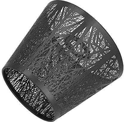 ANGGREK Tree Lamp Shade, Wrought Iron Lampshade Carved Forest Tree Shaped E27 Mini Lamp Shade for Bedroom Decor (Black, Approx. 19x15x13cm / 7.5x5.9x5.1in)