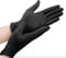 RAP Gloves Professional Black Nitrile Powder Free Multi Purpose Disposable Gloves, Extra Strong Examination Gloves, Surgical (S - Pack of 100)