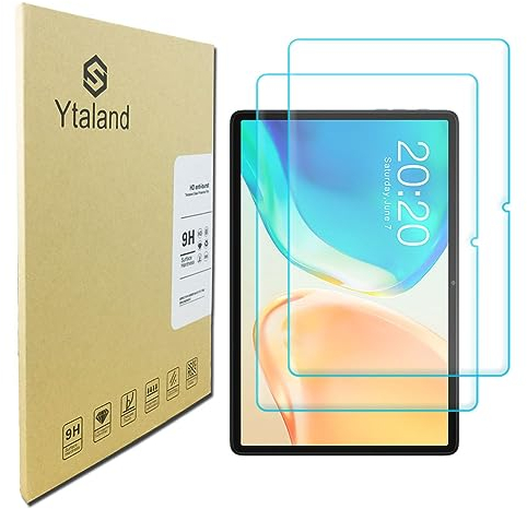 Ytaland Schutzfolie für Panzerglas für TECLAST P30S/M40 Plus/P40HD (10,1 Zoll), 2 Stück 9H Härte Displayschutz, Anti-Kratzen, Anti-Bläschen, HD Clear Panzerfolie Displayschutzfolie Panzer Schutz Glas