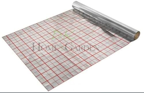 Rasterfolie 50 m Länge Iso Folie für Fußbodenheizung Isolierfolie Dicke 105 µm mit Verlegeraster | Fussbodenheizung Boden Heizung Fußbodenisolierung (10m)