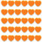 PYJLBX Fridge Magnets Strong Magnet Small Magnets, 30 Pcs Whiteboard Magnets Heavy Duty, Mini Magnets Fridge Magnets for Adults, Cute Magnets for Whiteboard Fridge Crafts Notice Board (Orange, Heart)