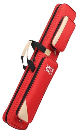 F Fityle Custodia per Stecche da Biliardo per Stecche da Biliardo Custodie per Stecche snodate da 1/2 Borsa da Trasporto Resistente all'Usura Custodie per, Rosso