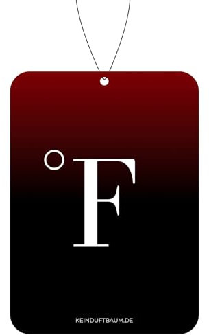 Auto Parfüm Duftbaum Anhänger für Rückspiegel – Autoparfum Duft Lufterfrischer für Innenraum – Parfuem Car Scent Air Freshener– Parfum Autoduft Spender - 4er Pack – KEINDUFTBAUM.DE (Fahrenheit Degree)