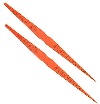 CHILDWEET 2pcs Gap Gauge Car Gap Ruler Gauge Measuring Tool Plastic Car Door Ruler Auto Supplies Car Panel Gap Alignment Tool Ruler for Car Door Gap Alignment Ruler Car Engine Door Ruler