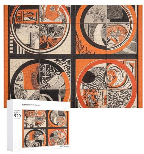 Abstrakte Puzzles, Weiß und Schwarz, 520 Teile, personalisierbar, Weiß und Schwarz, abstraktes Fotopuzzle, herausforderndes Bild, Puzzle für Erwachsene, personalisierbares Puzzle mit