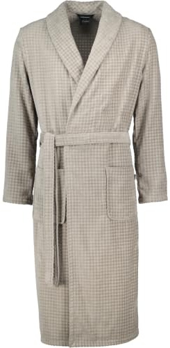 Cawö Home Bademäntel Herren Schalkragen Waffelpiqué 6508 graphit - 779 L