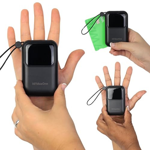 Bateria Externa Carga Rapida10.000mAh | Power Bank Carga Rápida con Salida USB y USB C | Batería Portatil para iPhone con Cables Integrados, Compatible con Samsung Huawei iPad Macbook ST7