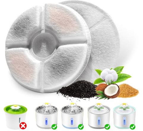 10Pack Cat Fountain Filter Pet Fountain Replacement Filter,Replacement Filter for cat or Dog Water Fountains