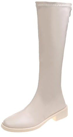 Generico Stivali Texani Camperos Western Texani Scarponcini da Cowboy Cowgirl Stivali Donna Alti con Tacco Scarponcino Cerniera Stivali Donna Indianini Boots Equitazione a Metà Polpaccio Stivaletti