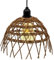 LED Pendelleuchte in Weide Optik warm weiß mit Timer - 23 cm - Outdoor Hängeleuchte im Rattan Design - Garten Deko Beleuchtung Dekoleuchte Außenleuchte wetterfest für Außen und Innen