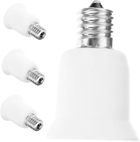 Warmhm E17 Zu E26/E27 Lampenfassung Adapter Lichtbulb Konverter Für E17 Sockel Kompatibel Mit E26/E27 Leuchtmitteln Ideal Für Verschiedene Lampenarten