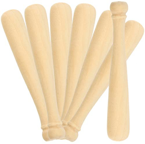 Anneome Baseballschläger-set Aus Holz 20 Unfertige Mini-schläger Bastelprojekte Für Kinderspielzeug Dekorationen